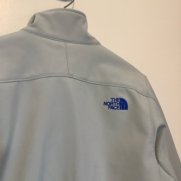 The North Face Windwall Full Zip Fleece lined Jacket Size Small Blue Trim - Picture 2 of 10